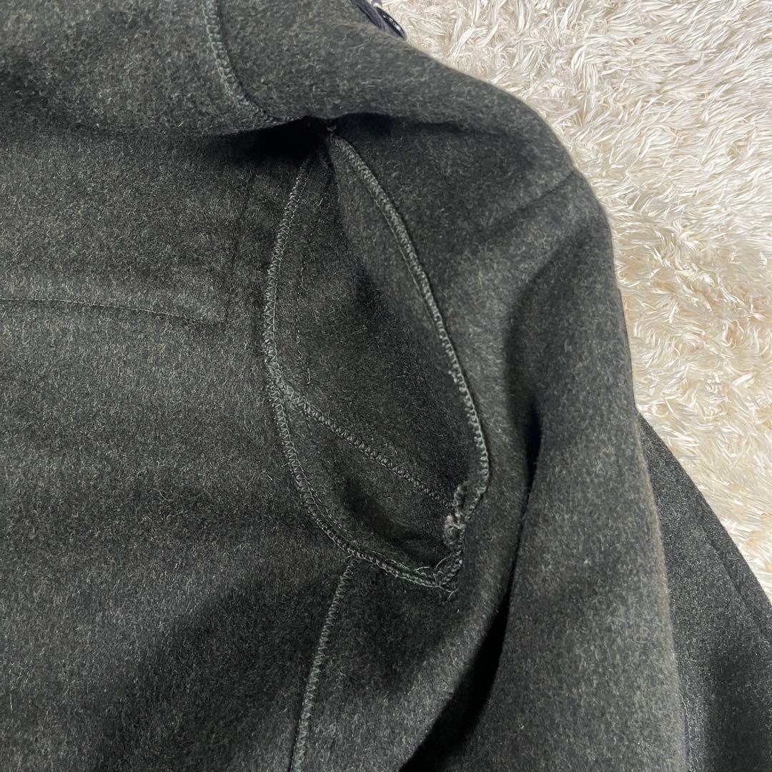 マーガレットハウエル 英国製 ロング ダッフルコート ウール混 フード 旧タグ