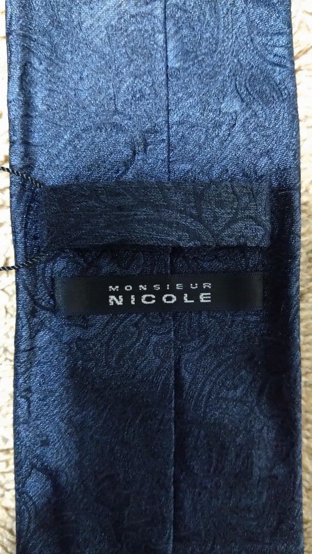 【新品】ムッシュニコル ペイズリー柄ネクタイ