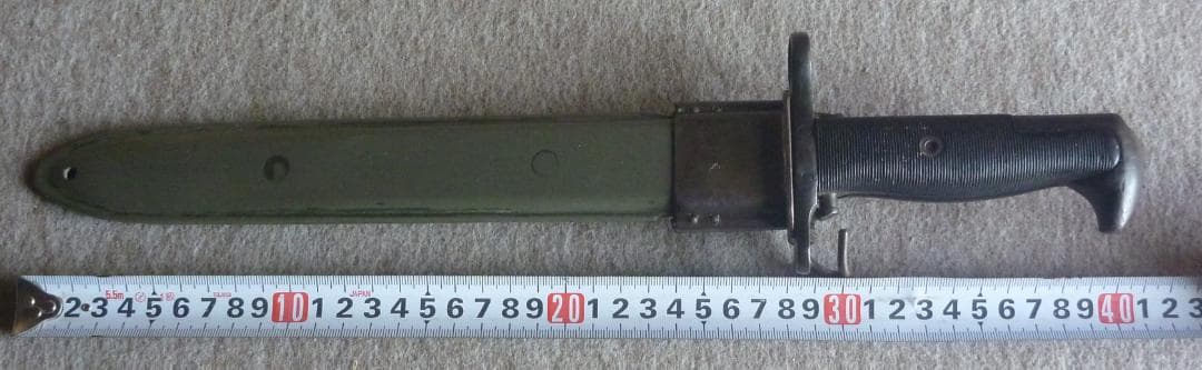 米軍　US　WW2　M1バヨネット（刃身切断タイプ）　鞘とグリップ