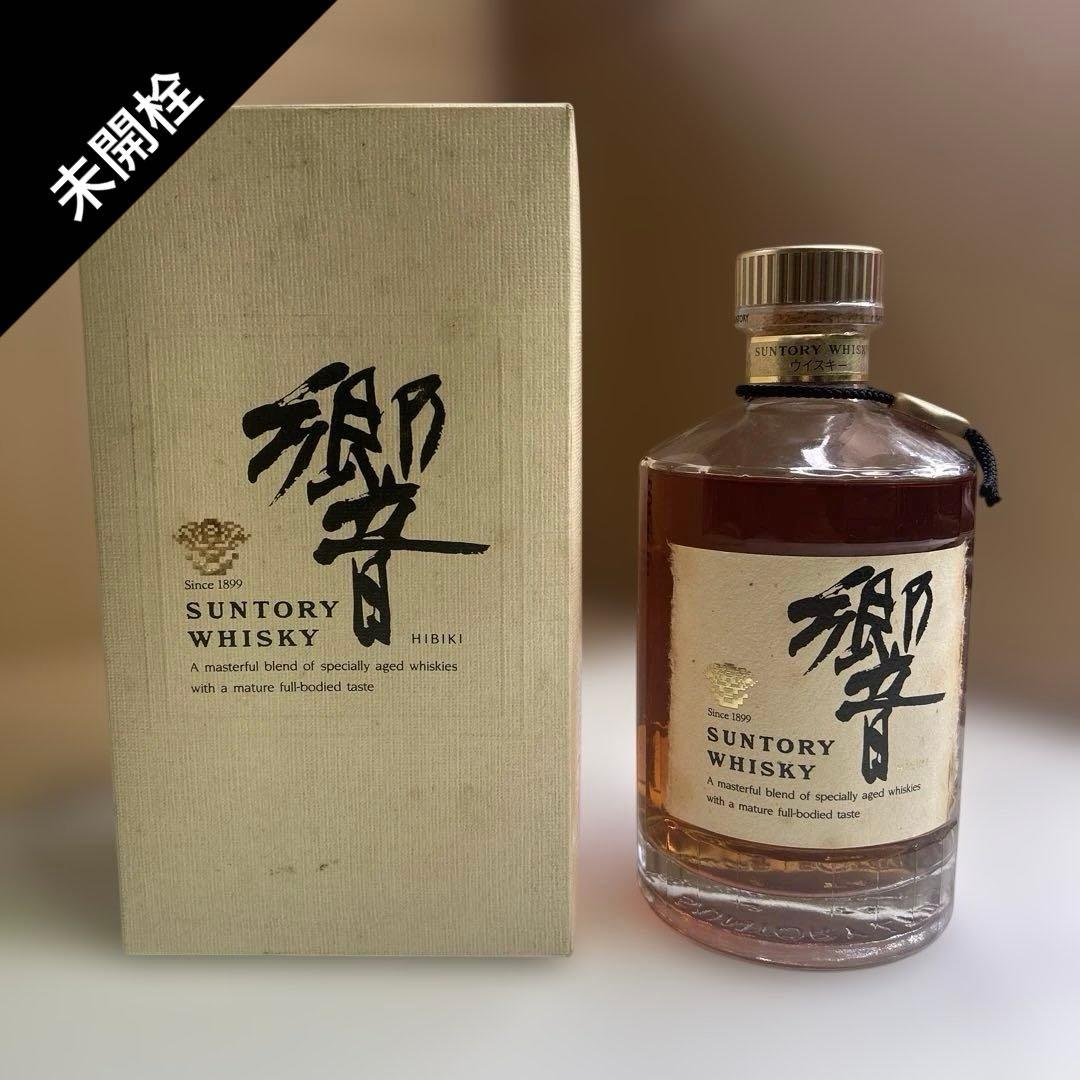 6588①【未開栓】響 旧 裏ゴールドラベル 金キャップ 43％ 700mL