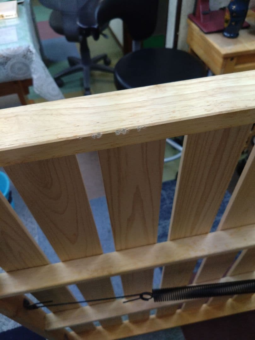 中居木工　ひのきスノコマット 折りたたみマット スプリング付き②