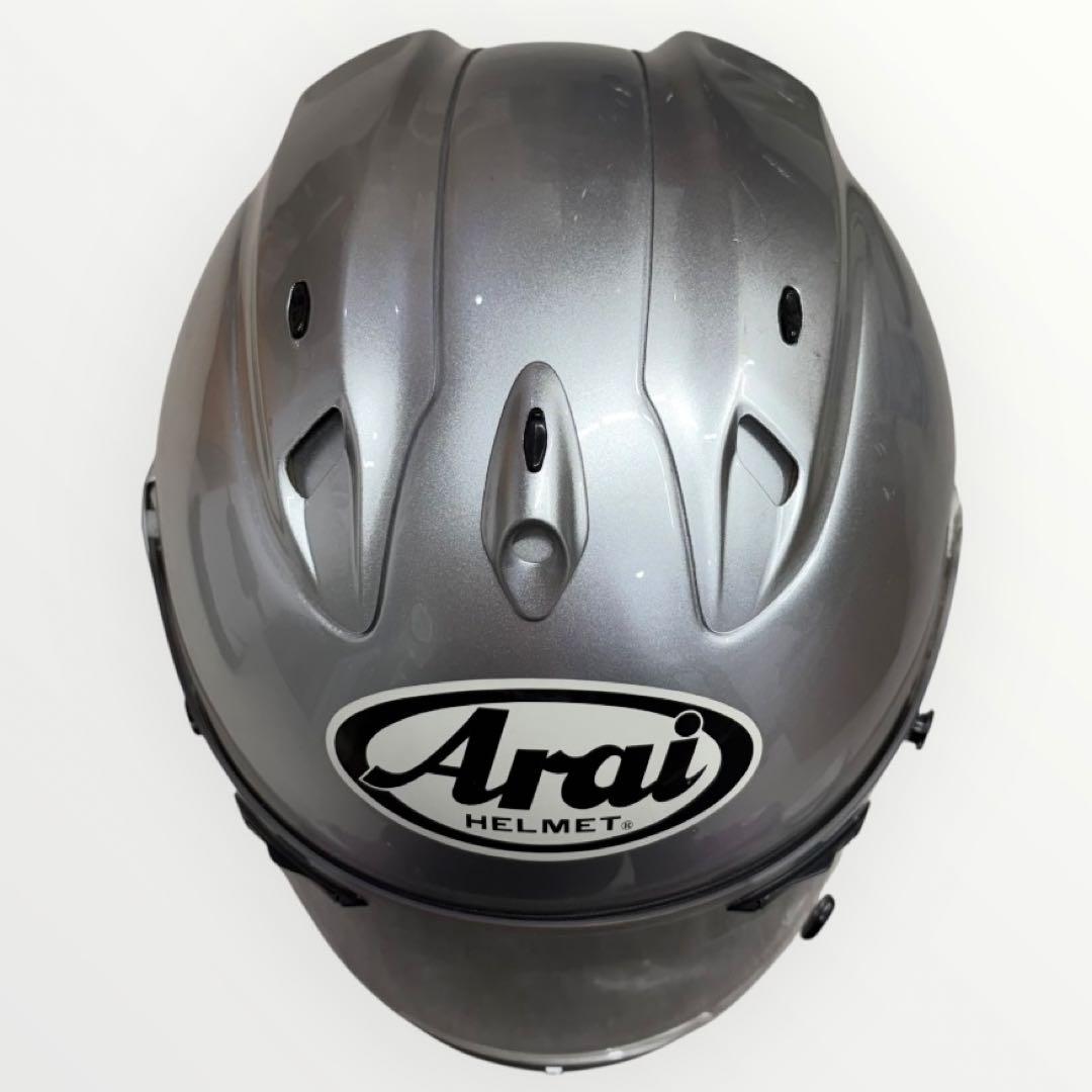【訳アリ】アライ　フルフェイスヘルメット　ARAI RX-7 シルバーヘルメット
