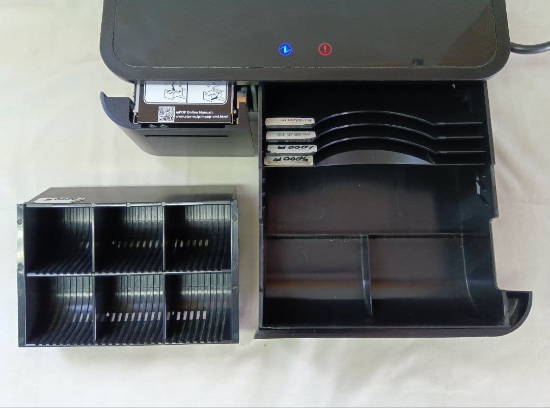 スター精密 mpop サーマルプリンタ付きキャッシュドロア　黒　Airレジ　⑴