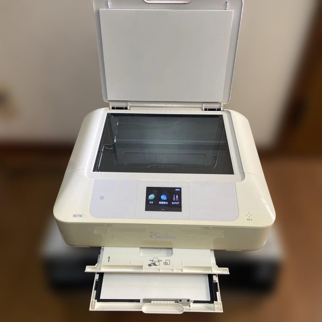 Canon プリンター MG7730 白 動作品 印刷枚数(101-150)極少