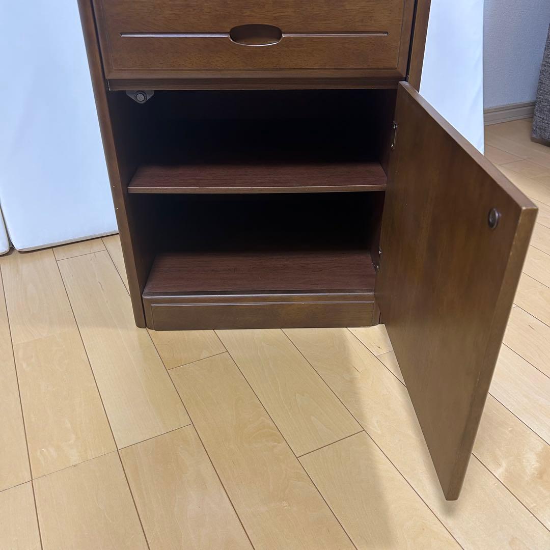 木製　ライティングビュロー　電話台　FAX台　ビューロー　サイドチェスト