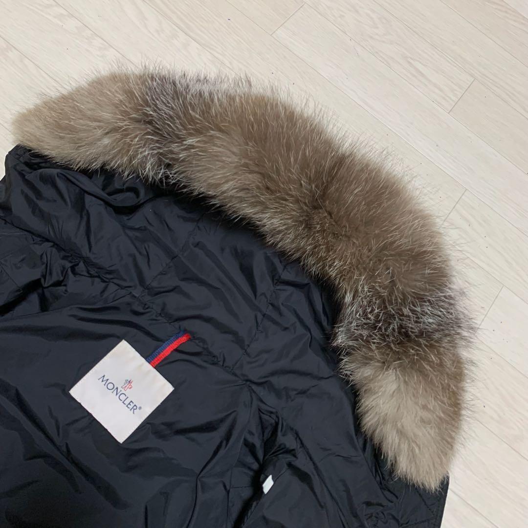 人気★モンクレール　クリオン　CLION 00 リアルファー　ブラック4D273