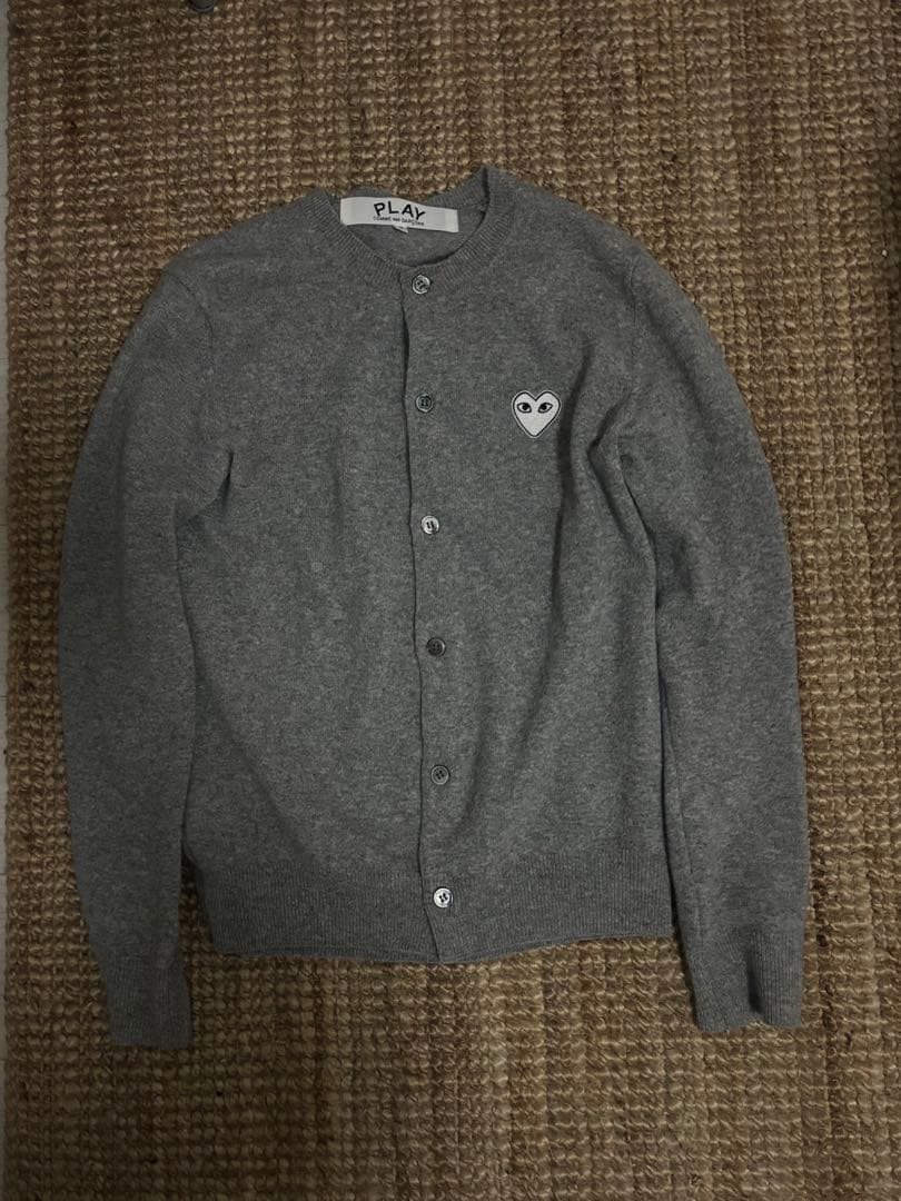 コムデギャルソン　PLAY カーディガン グレー S