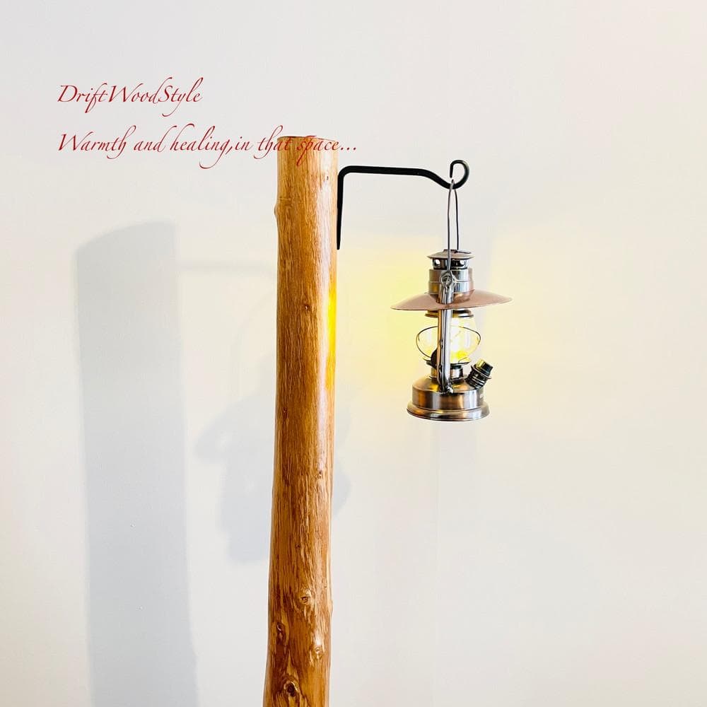 大サイズの天然流木のランプスタンド 置物 北欧 照明 ランタン N9
