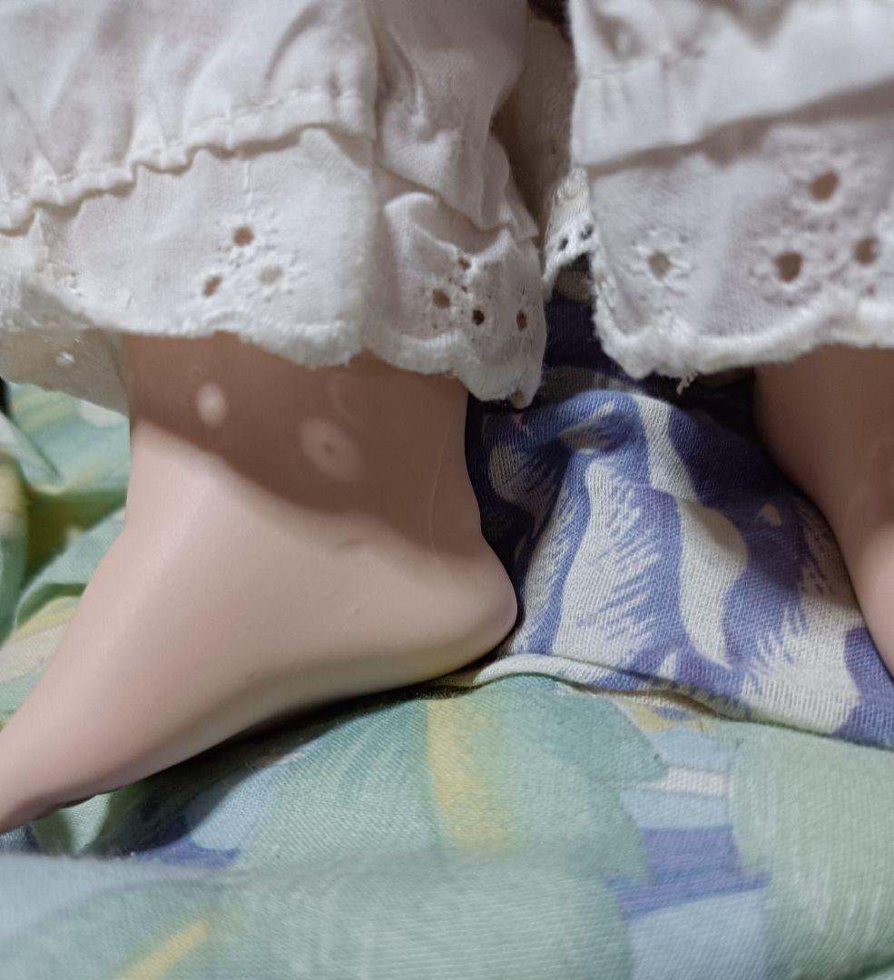 ドイツ スリーピングベビービスクドール赤ちゃん人形 陶器人形アンティークドール