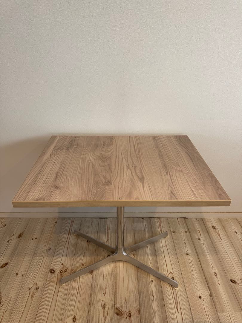 カフェ 長方形テーブル 60×80cm高さ70cm 1本脚 業務用⑤