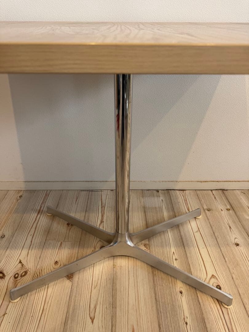 カフェ 長方形テーブル 60×80cm高さ70cm 1本脚 業務用⑤