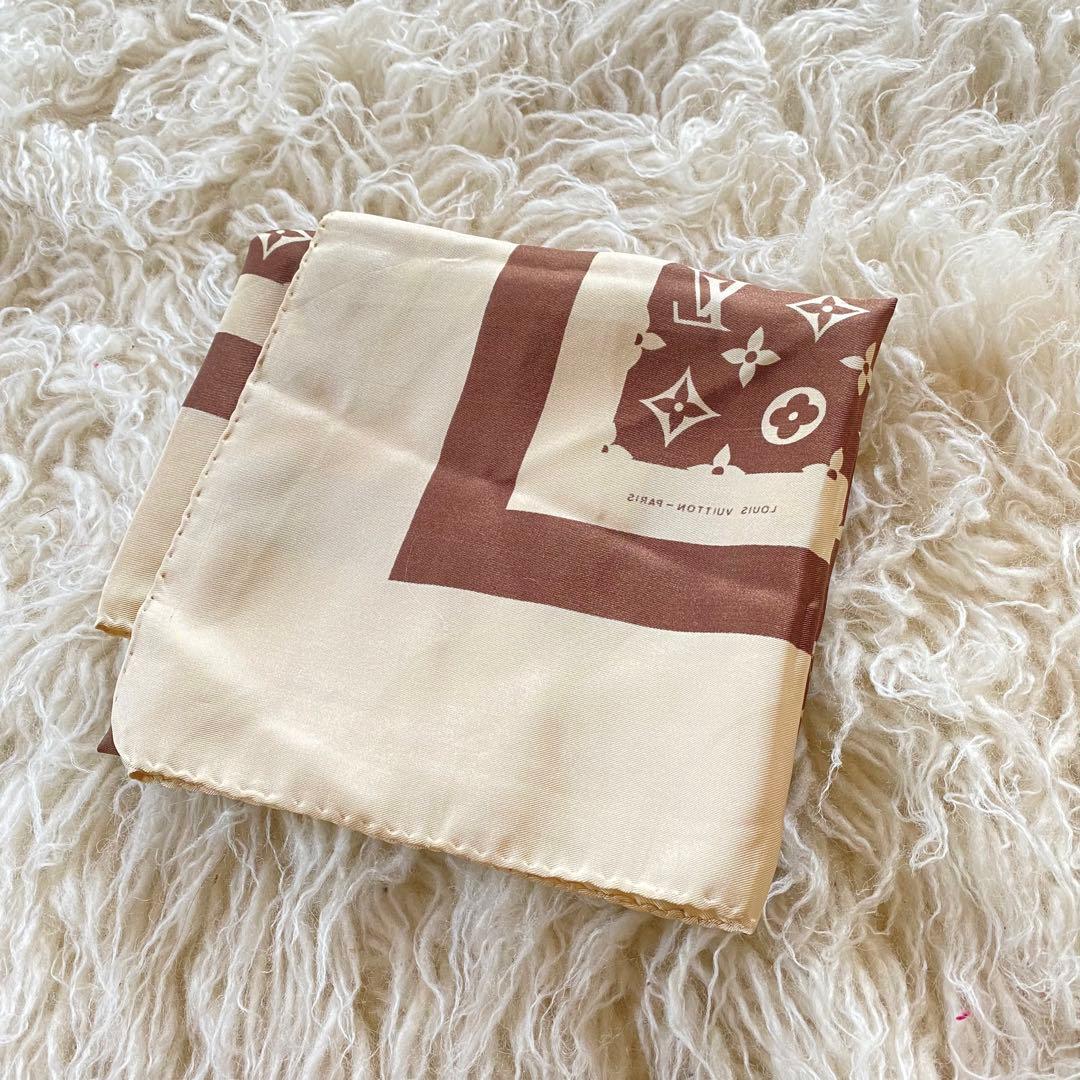 LOUIS VUITTON スカーフ　モノグラム　ヴィンテージ タグあり