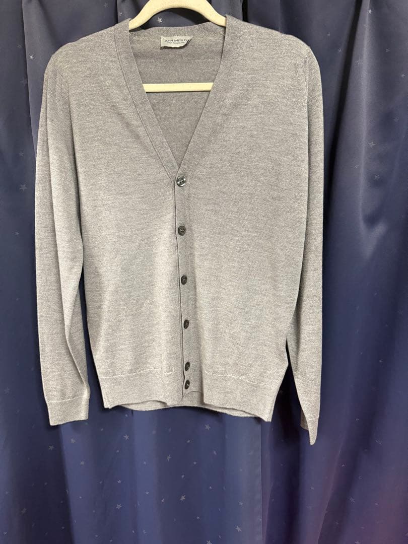 極美品【現行モデル】ジョンスメドレー/エクストラファインメリノウールカーディガン