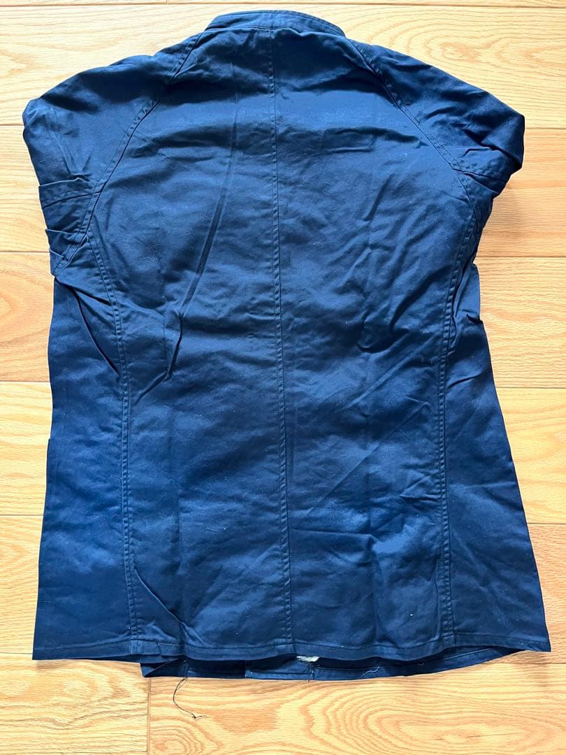 国鉄時代　ナッパ服　ネイビー 金ボタン付きジャケット　上下セット①
