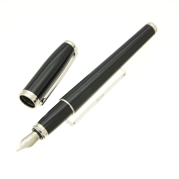 ★美品【未使用】デュポン 14K 585 F カートリッジ式 万年筆 インク有