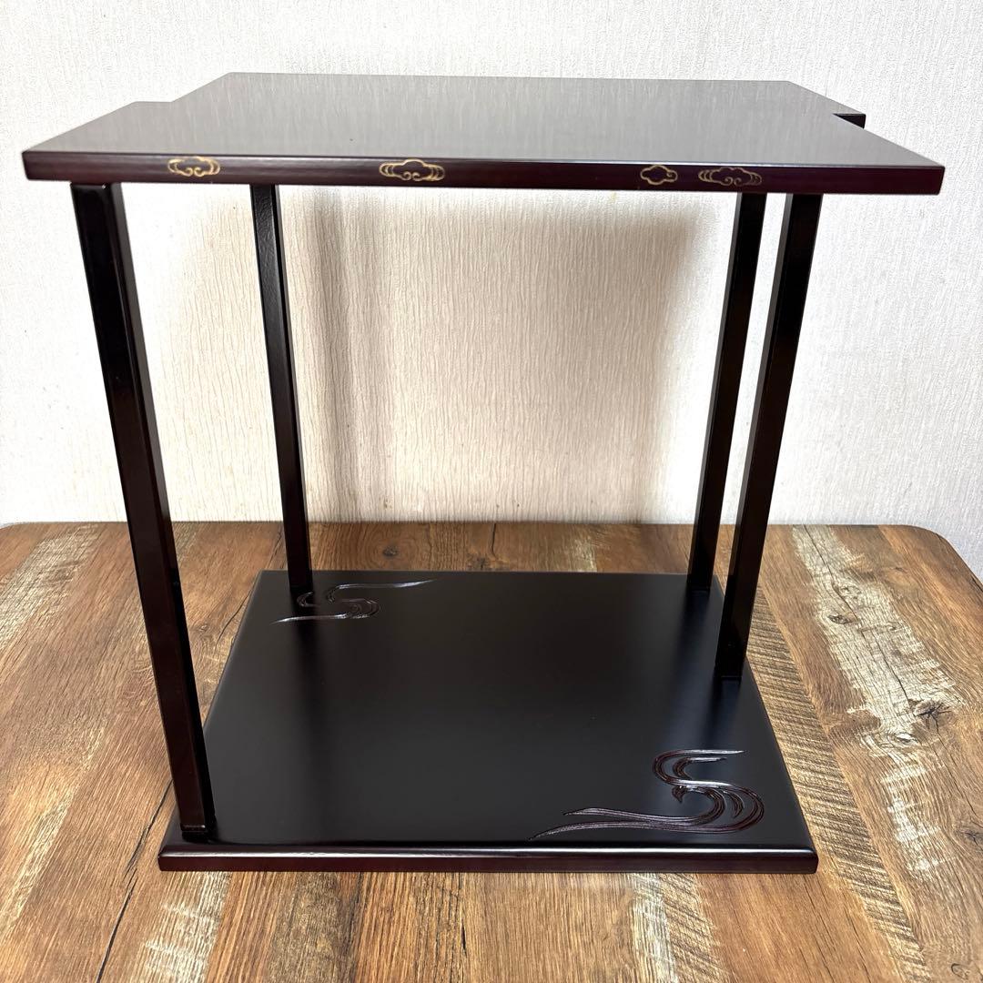 山雲棚　飾り棚　鵬雲斎　茶道具　漆塗り