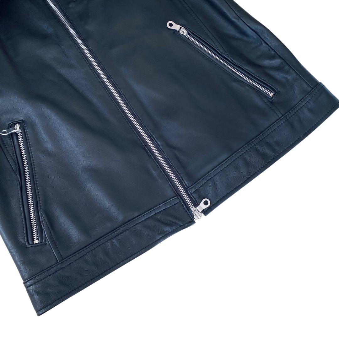 RATTLE TRAP【美品】レザー シングル ライダースジャケット XL