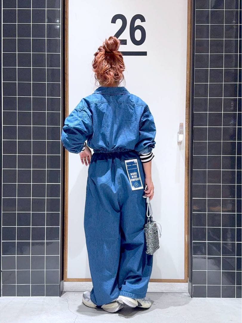 購入者様決定 【美品】ニコアンド 2025SS ワークジャンプスーツ デニム