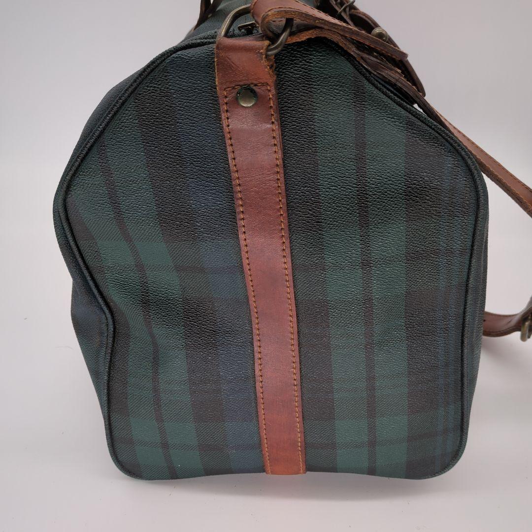 ポロラルフローレン ボストンバッグ ブラックウォッチ チェック ショルダー
