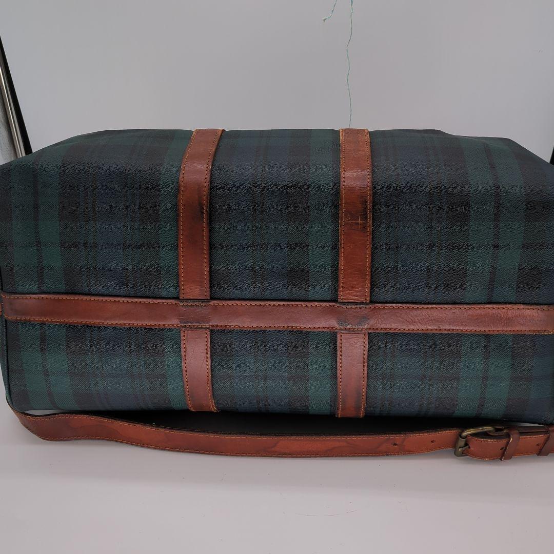 ポロラルフローレン ボストンバッグ ブラックウォッチ チェック ショルダー