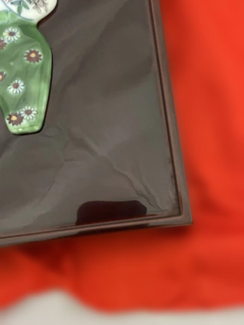 源右衛門窯 陶版画 立雛（お雛様）木製額装