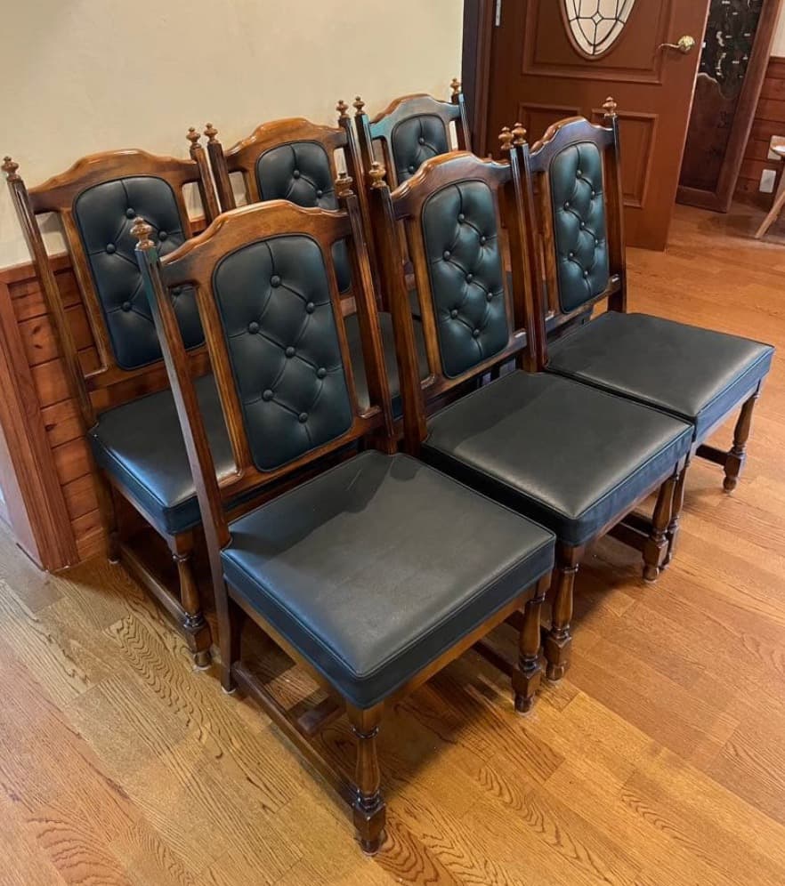 【カリモク】クラシックスタイル ダイニングチェア　2脚