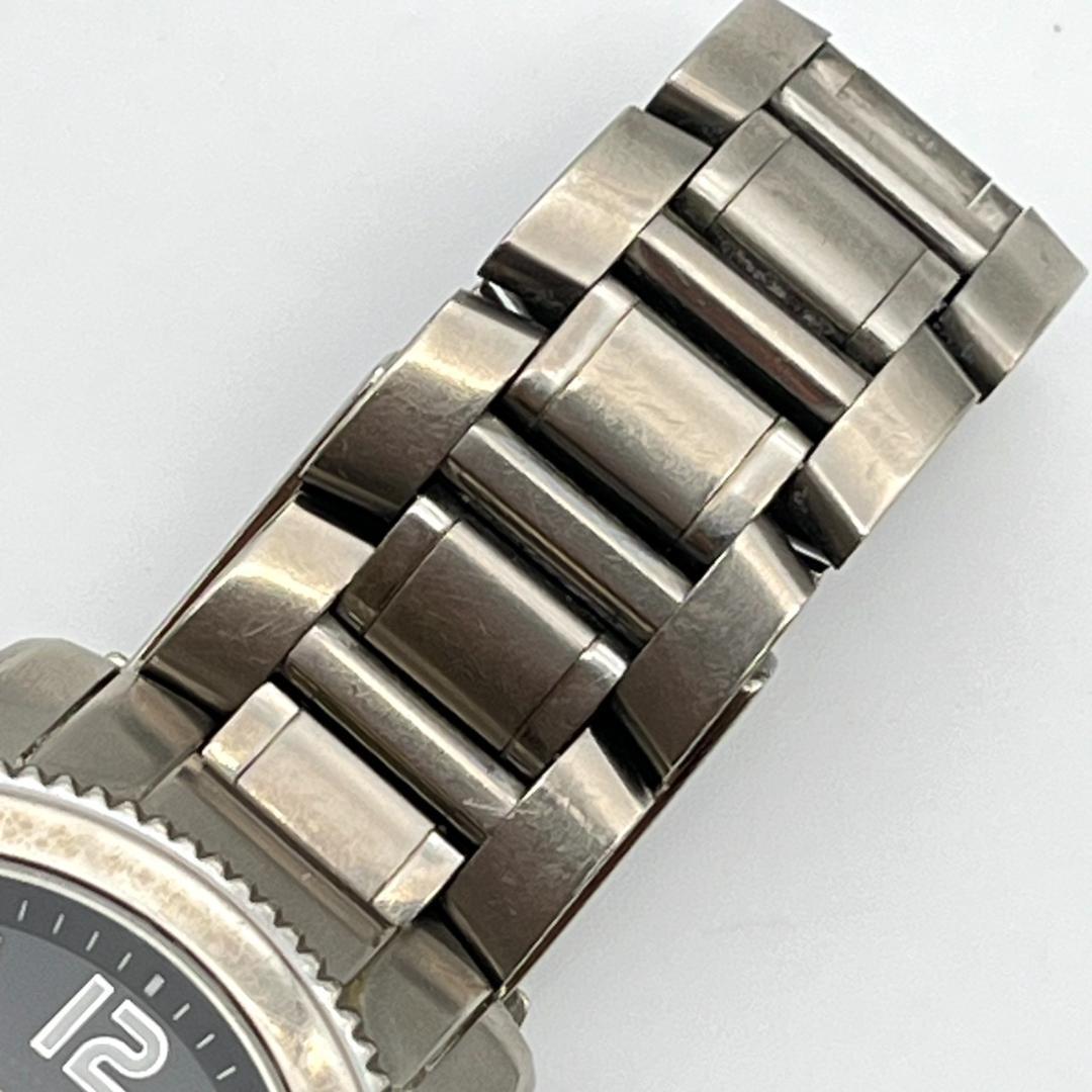 セイコー 腕時計 パーペチュアル 新品電池交換済 チタン ラウンド ブラック文字