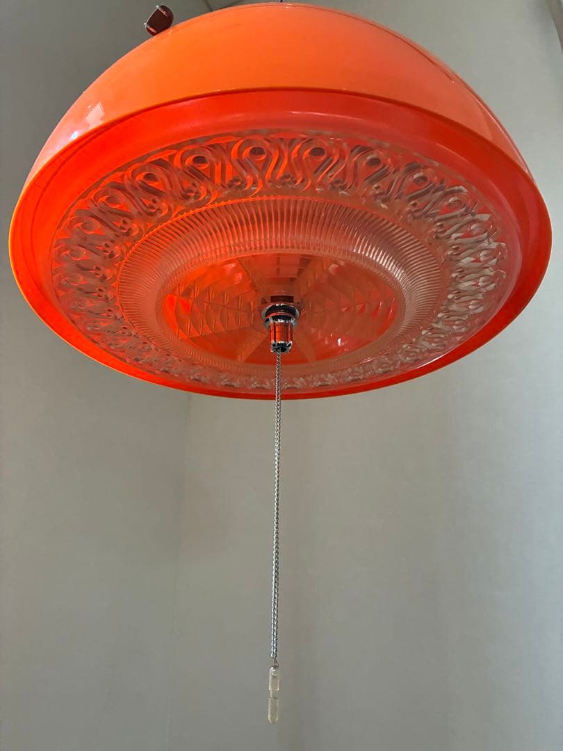 昭和レトロポップ オレンジ 蛍光灯照明器具