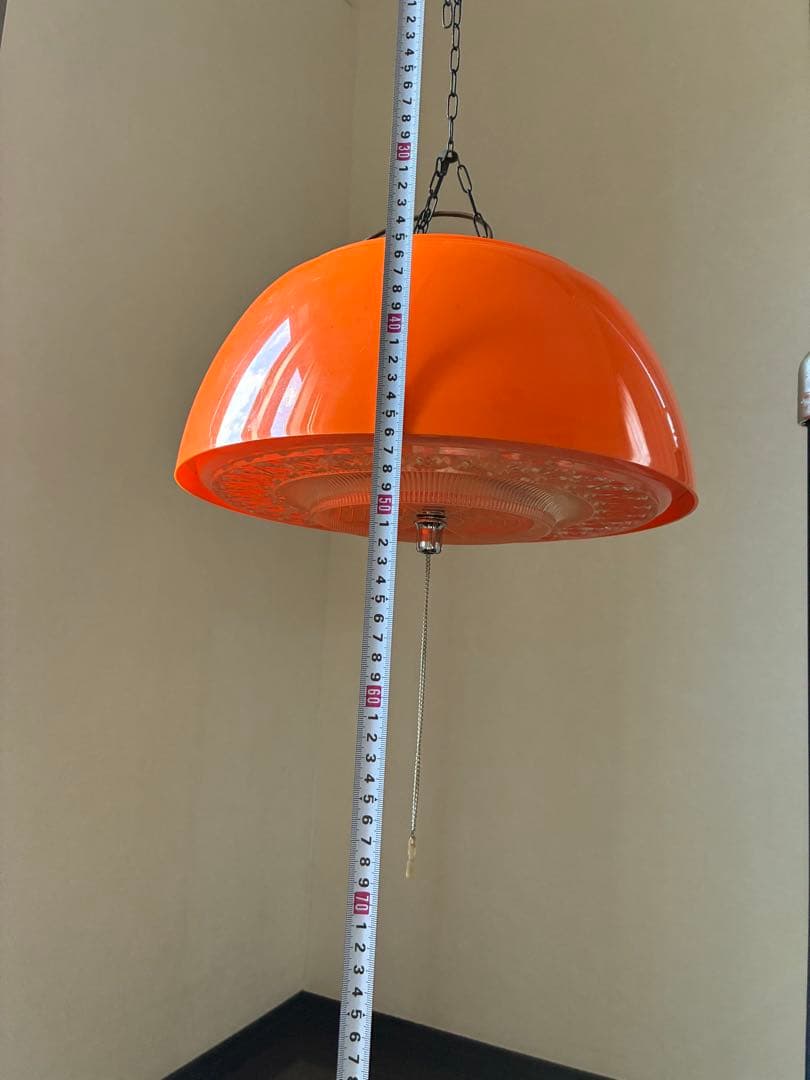 昭和レトロポップ オレンジ 蛍光灯照明器具