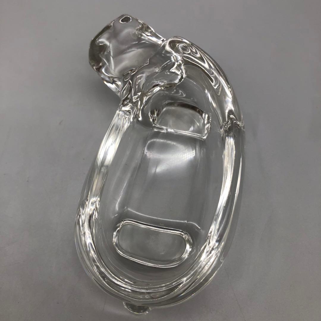 東洋佐々木ガラスクリスタル動物園シリーズ置物小物入れ犬&イノシシ&カバ3種セット