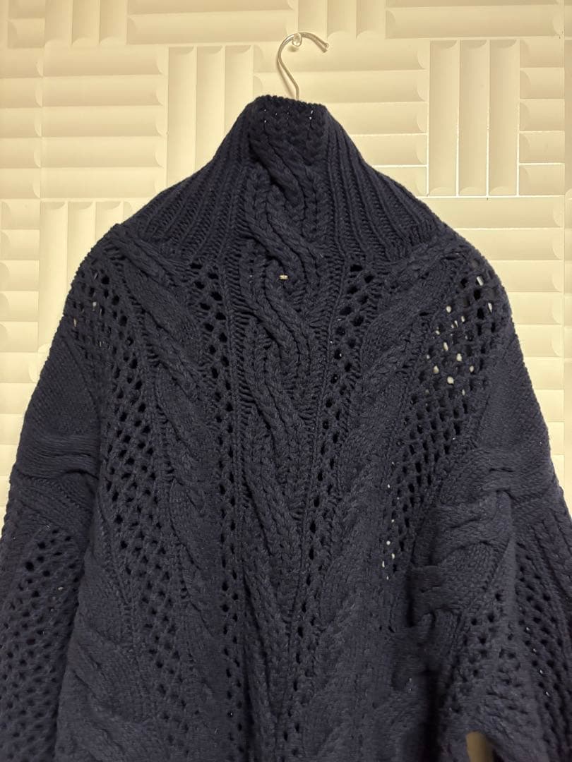 新品/SPORTMAX ケーブル編みタートルネックニット