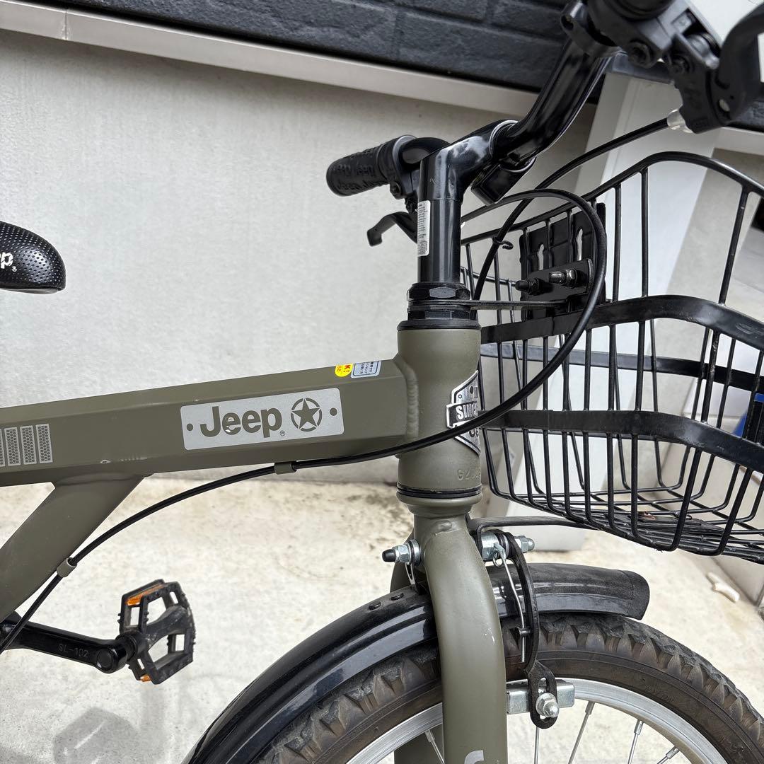 Jeep 18インチ 幼児用自転車 オリーブグリーン　※手渡し