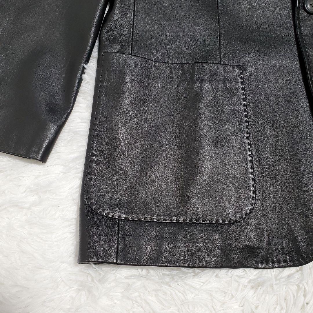 美品✨g-stage　ラムレザー　羊革　テーラードジャケット　aotake様