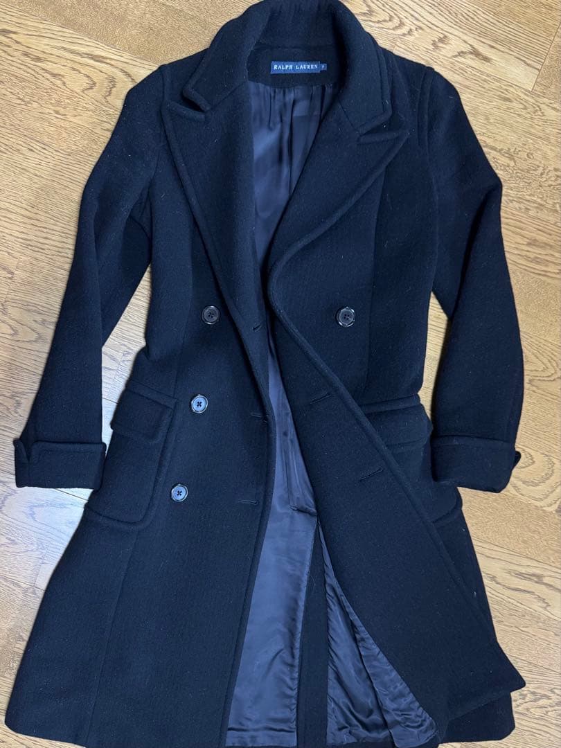ちひねこ　RALPH LAUREN ラルフローレン　ロングコート　ブラック