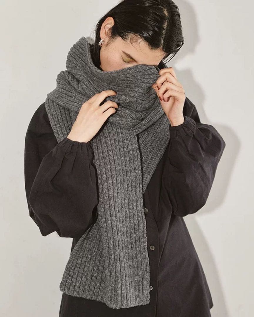todayful wool rib stole新品未使用