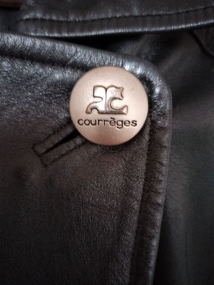 クレージュ courreges レザーコート