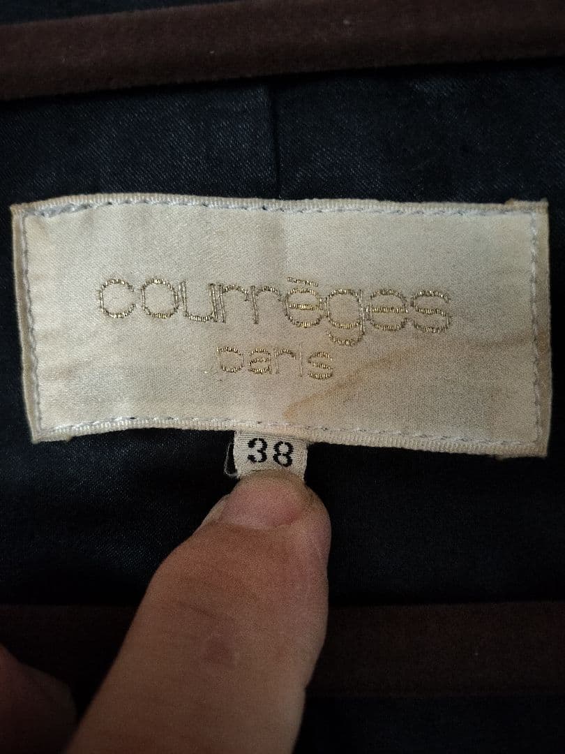 クレージュ courreges レザーコート