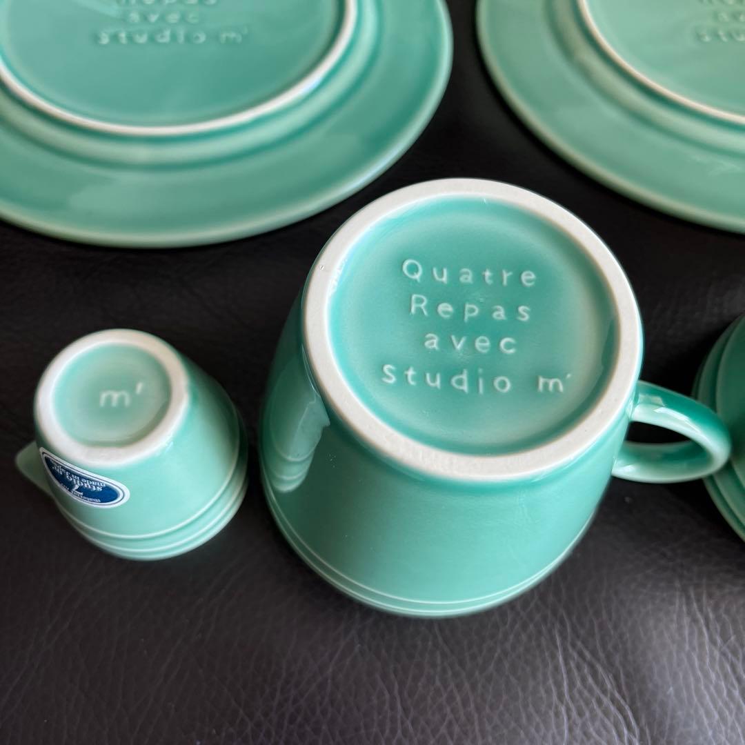 スタジオエムのプレート、マグ、ポット、クリーマーの計8点セット