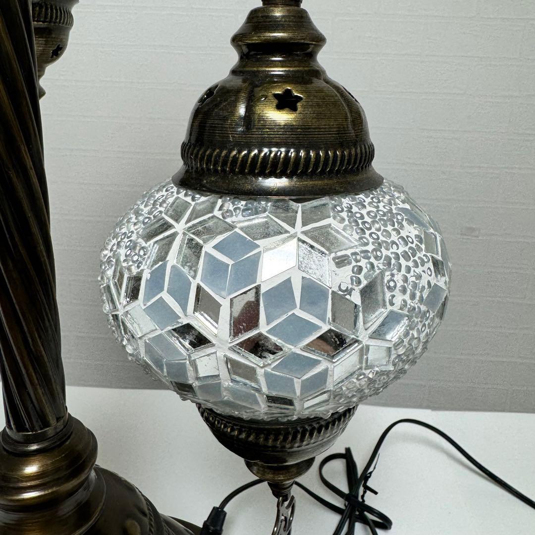 【全高105cm】トルコランプ モザイクランプ テーブルランプ 3灯フロアランプ