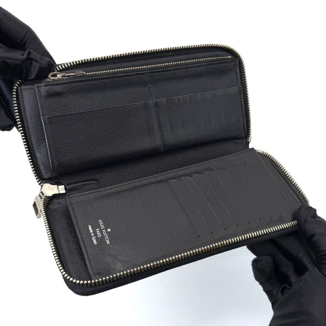 良品 ルイヴィトン ダミエグラフィット ジッピーウォレット ヴェルティカル 黒
