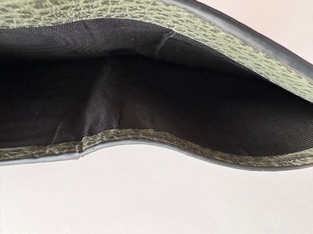 メゾンマルジェラ 三つ折り財布 カーキ系 ミリタリーグリーン