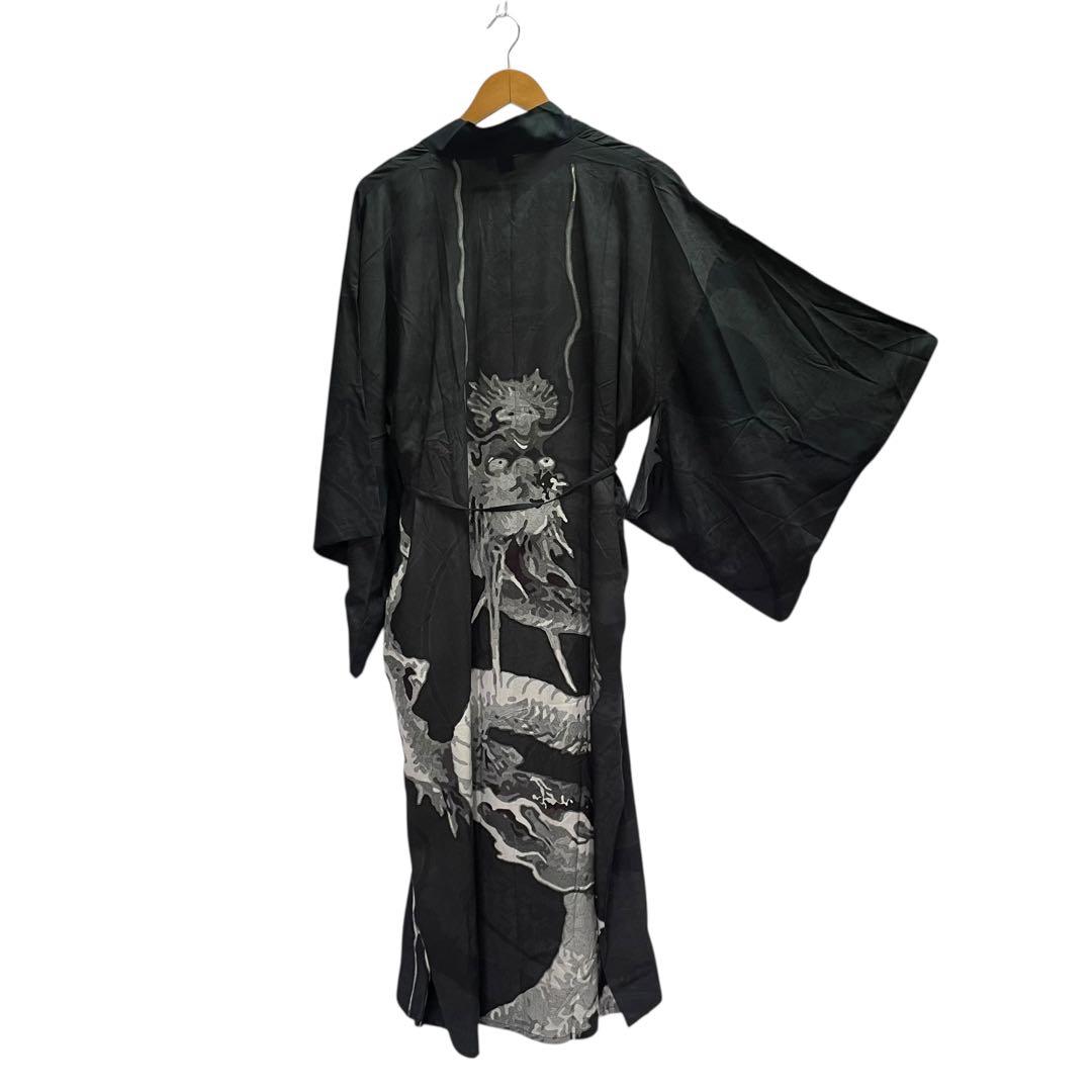 【カヤ】楚々鳥獣UV羽織 ブラック