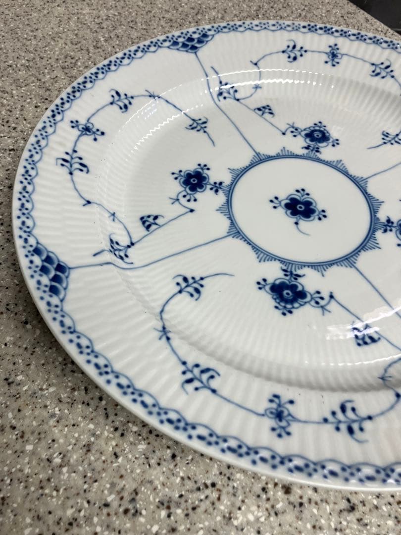 ロイヤルコペンハーゲン: 33cm、ブルーフルテッド、大皿、