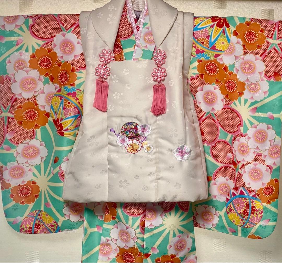 七五三 3歳 着物/小町キッズ被布セット