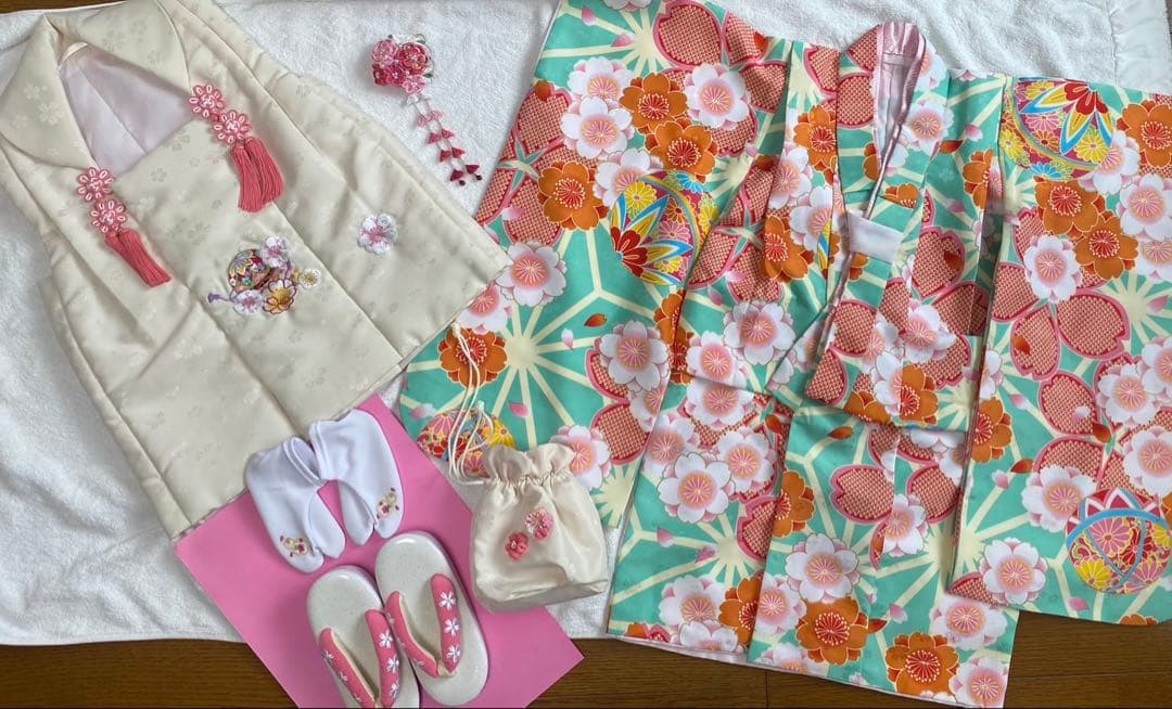 七五三 3歳 着物/小町キッズ被布セット