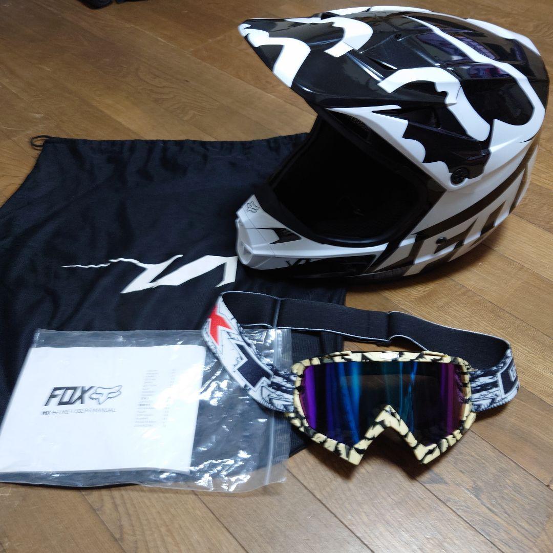 FOX フルフェイスヘルメット ゴーグル付き