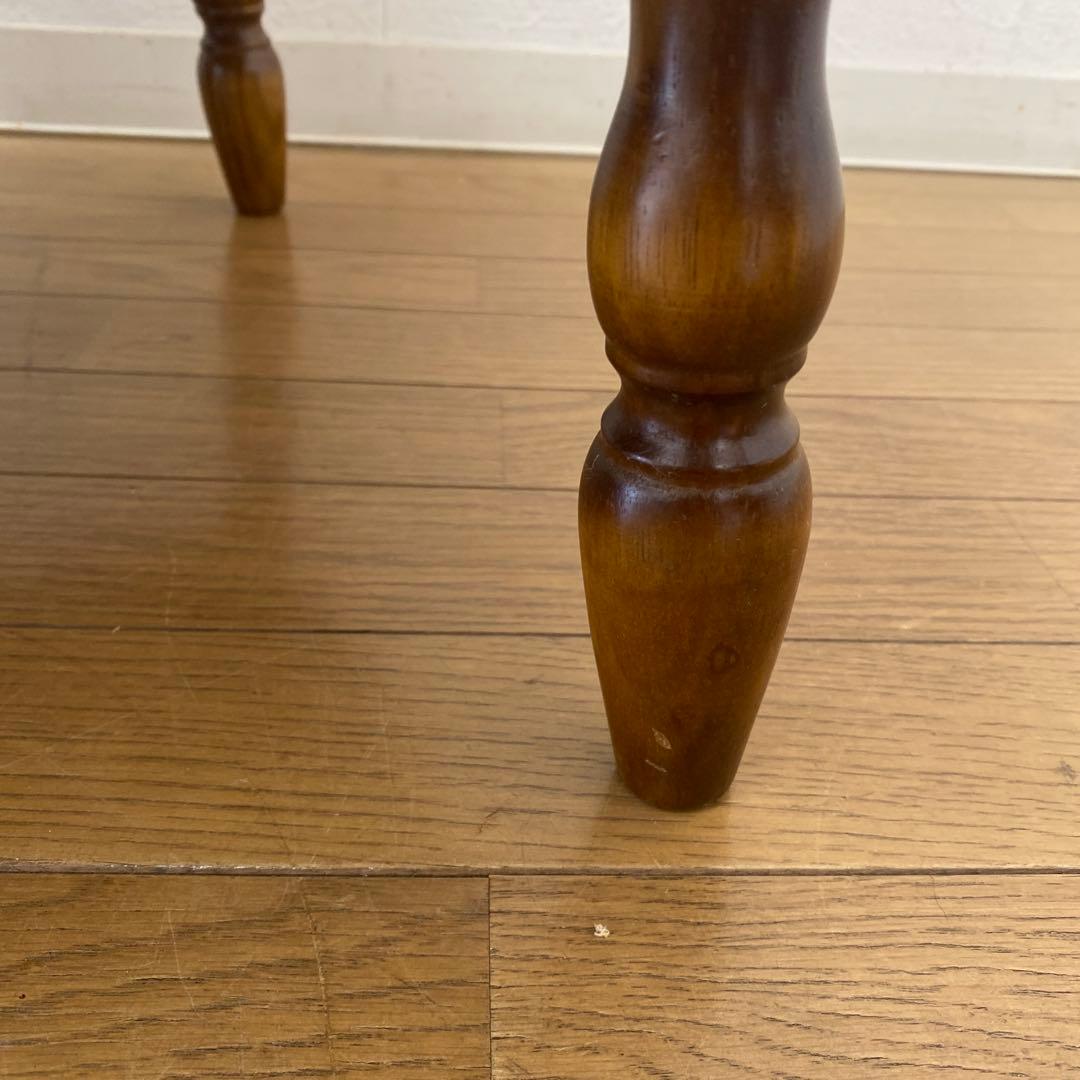 アンティーク レトロ カリモク コロニアル オットマン スツール