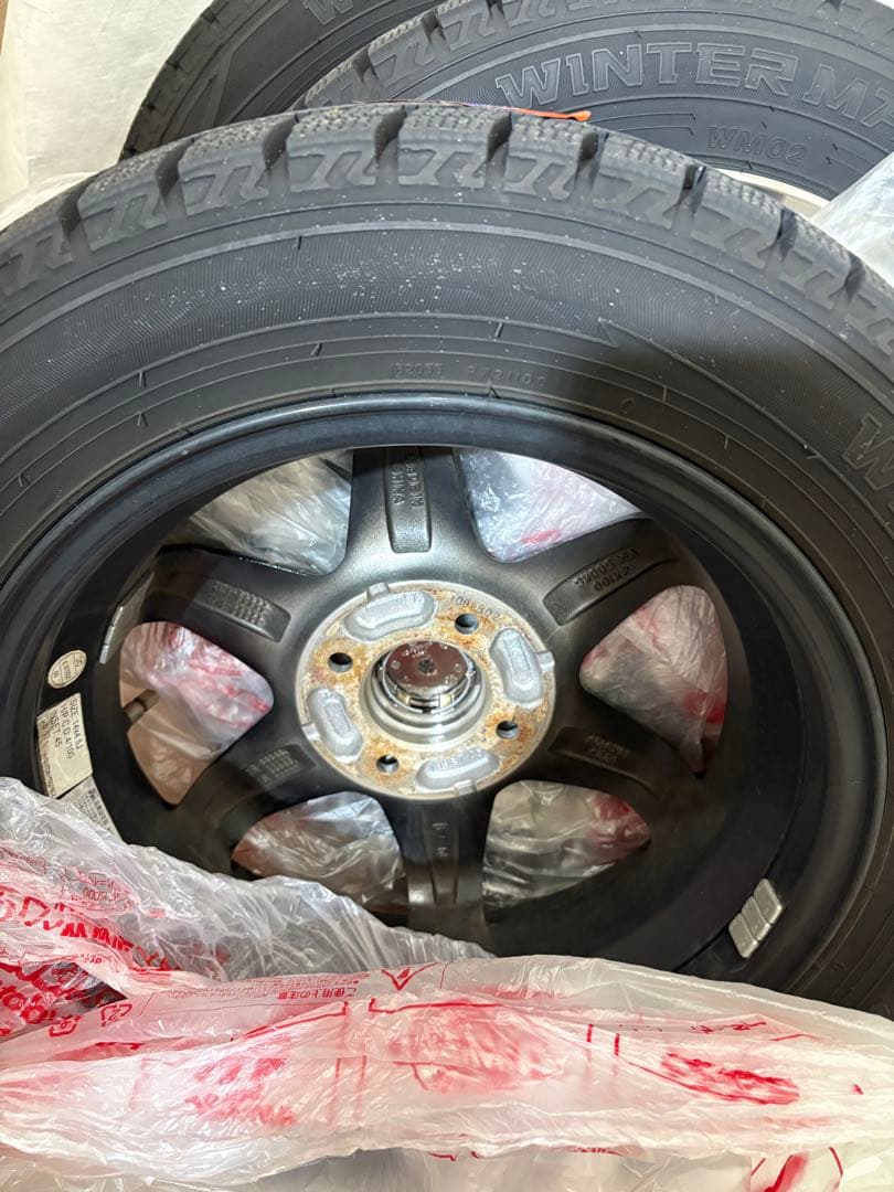 N-BOX JF3　スタッドレスタイヤ ホイールセット　155/65R14