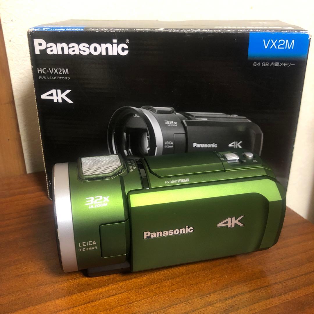 ほぼ新品 Panasonic HC-VX2M 4K Wi-Fi ビデオカメラ