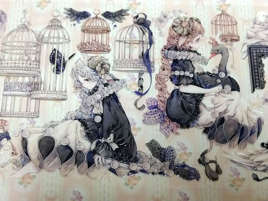 ✩再販✩J689＃天鹅记(水晶)LION切り売り海外人物マステ女の子